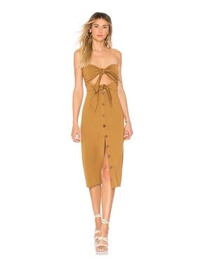 House of Harlow 1960 x REVOLVE Colette Dress in Toffee Size Medium